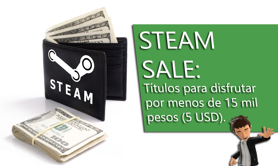 Steam SALE: Títulos para disfrutar por menos de 15 mil pesos (5&nbsp;USD)