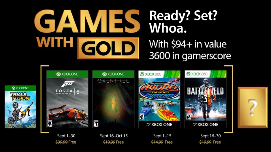 Estos son los títulos de Xbox Games with Gold para septiembre&nbsp;2017