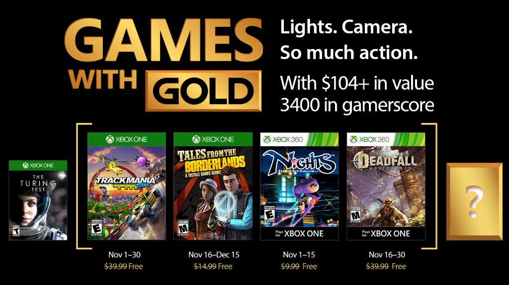 Estos son los títulos de Xbox Games with Gold para noviembre&nbsp;2017