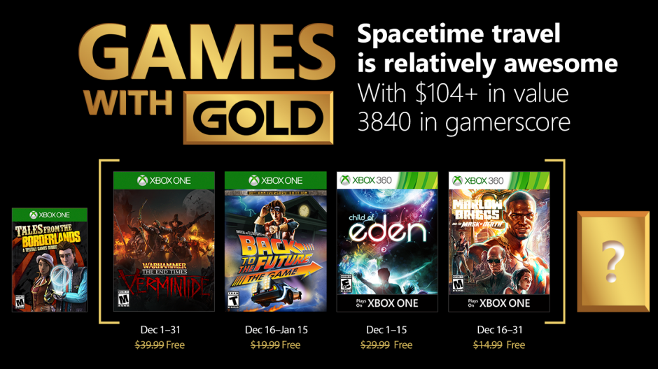 Estos son los títulos de Xbox Games with Gold para diciembre&nbsp;2017