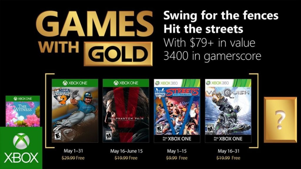 Estos son los títulos de Xbox Games with Gold para Mayo&nbsp;2018