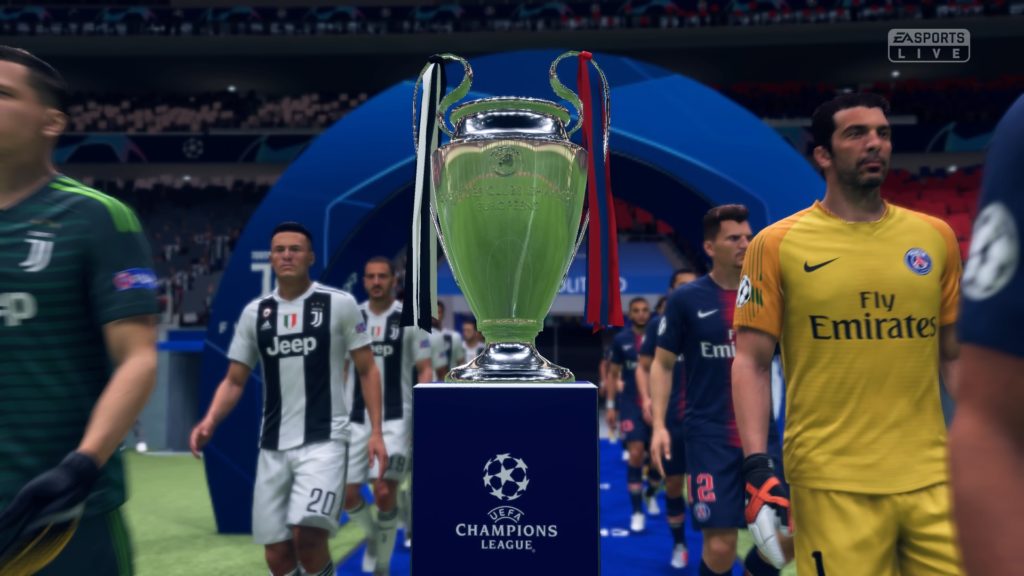 FIFA 19 Inicios 0-0 JUV - PSG, 1.er tiempo