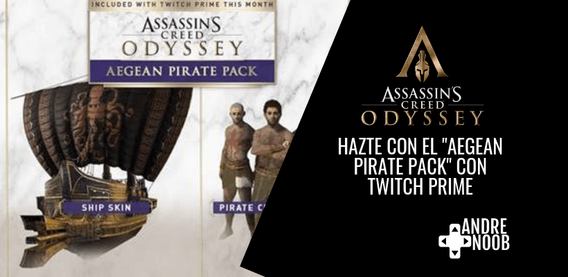 Obtén el “Aegean Pirate Pack” para Assassin’s Creed Odyssey con Twitch&nbsp;prime