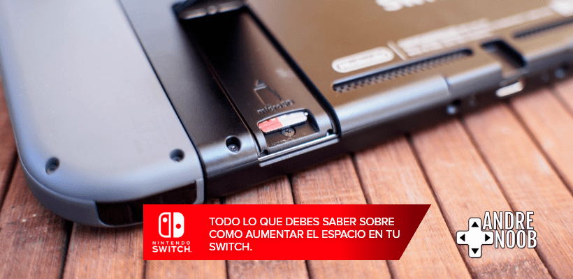 Nintendo Switch: aprende ampliar el espacio de tu&nbsp;consola