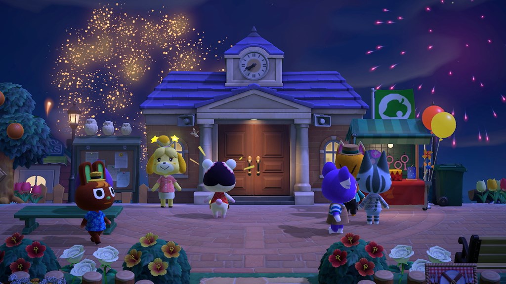 Animal Crossing: New Horizons celebra el verano con fuegos&nbsp;artificiales.