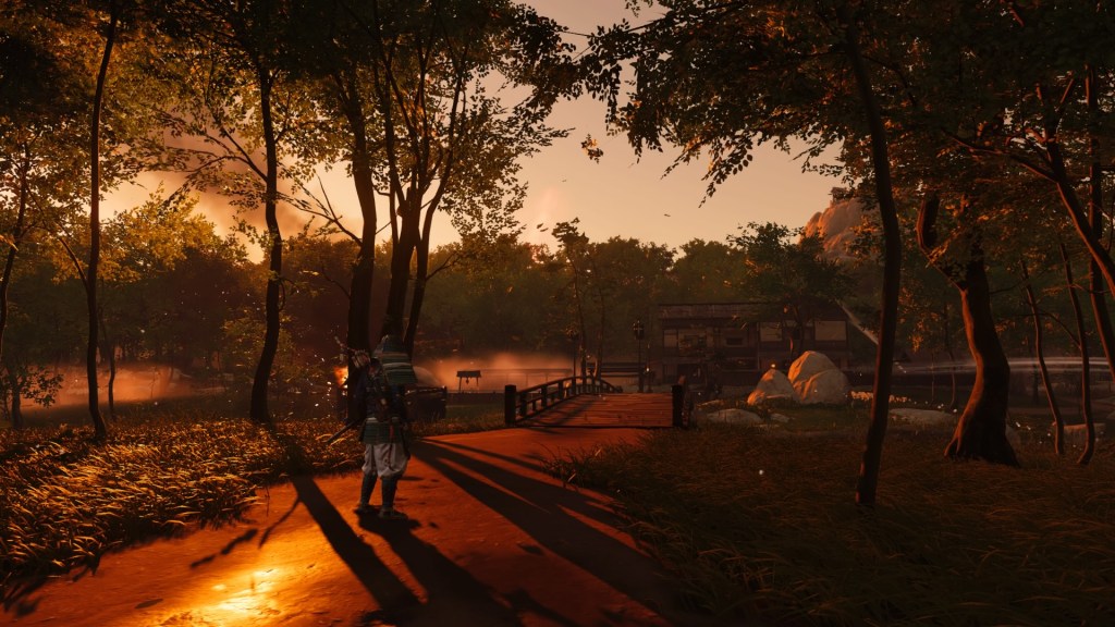 Ghost Of Tsushima atardecer