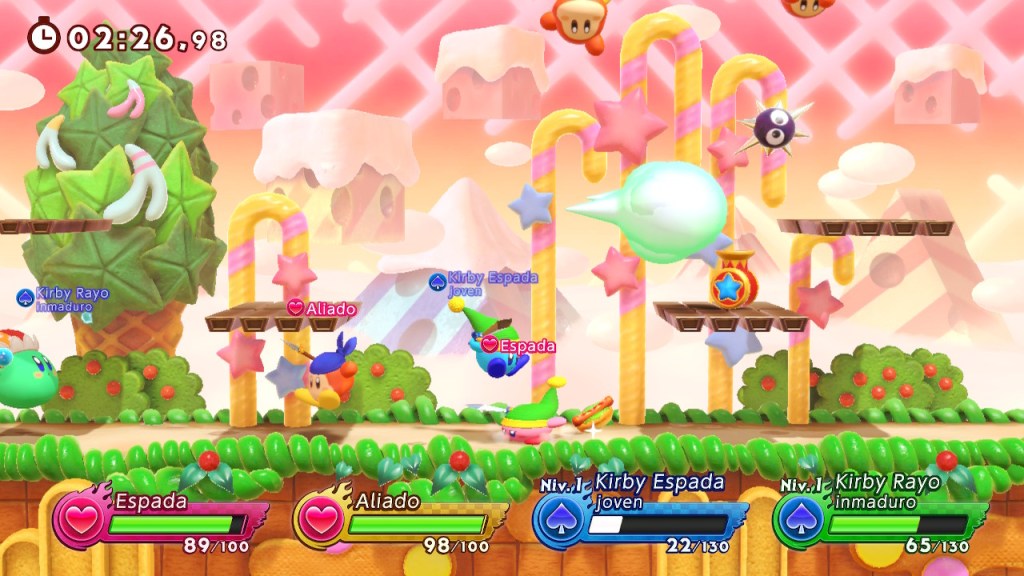 Modo historia de Kirby Fighters 2