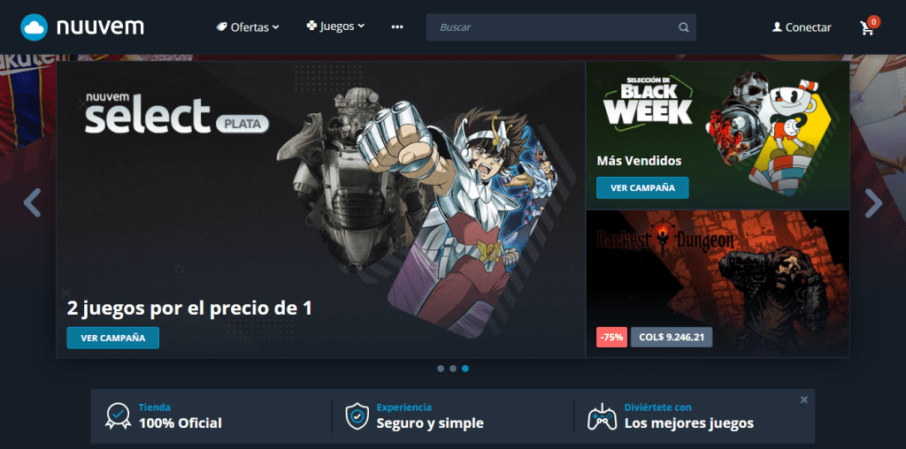 Disfruta las promociones Black Friday 2020 de&nbsp;Nuuvem.