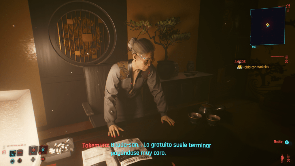 La señora Takemura, una de nuestras jefes en algunas misiones.