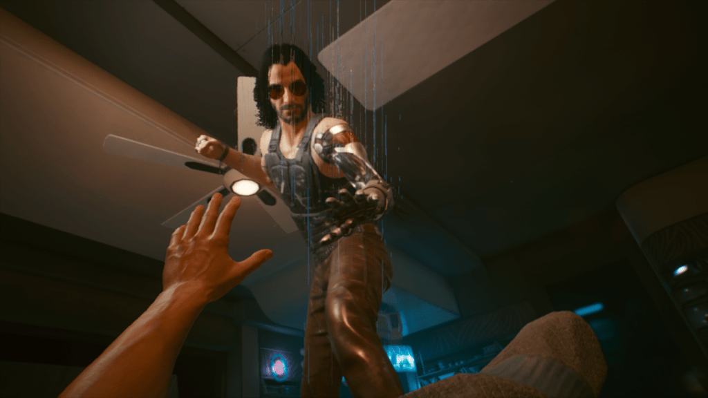 Johnny Silverhand, uno de los problemas del juego.