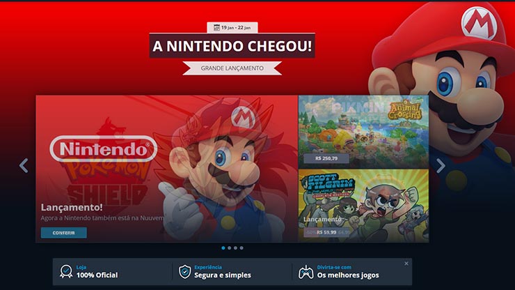 Así luce la incorporación de Nintendo la tienda de Nuuvem