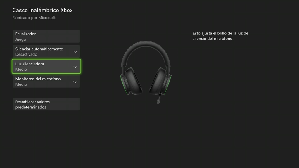 Desde la configuración en las opciones, puedes personalizar las opciones del dispositivo.