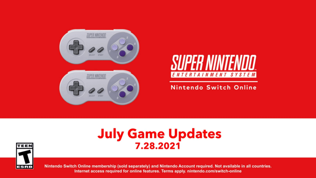 Nuevos juegos llegarán al SNES de Nintendo Switch Online a finales de julio&nbsp;2021
