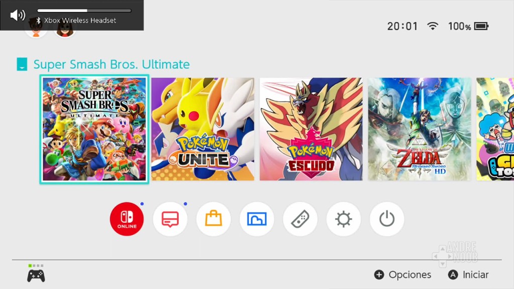 Verificación de dispositivo en Nintendo Switch.