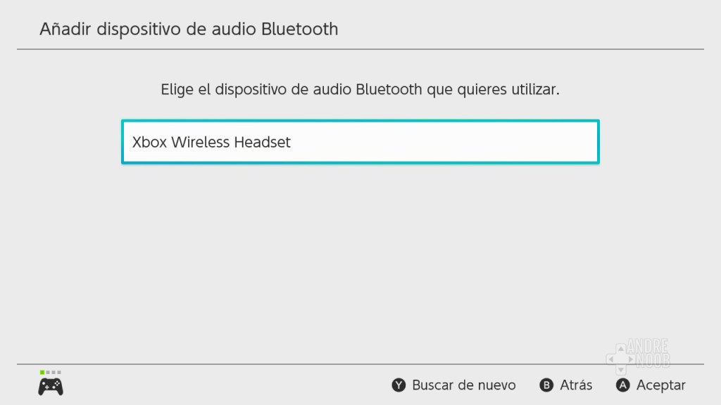Dispositivo compatible por Bluetooh con Nintendo Switch.