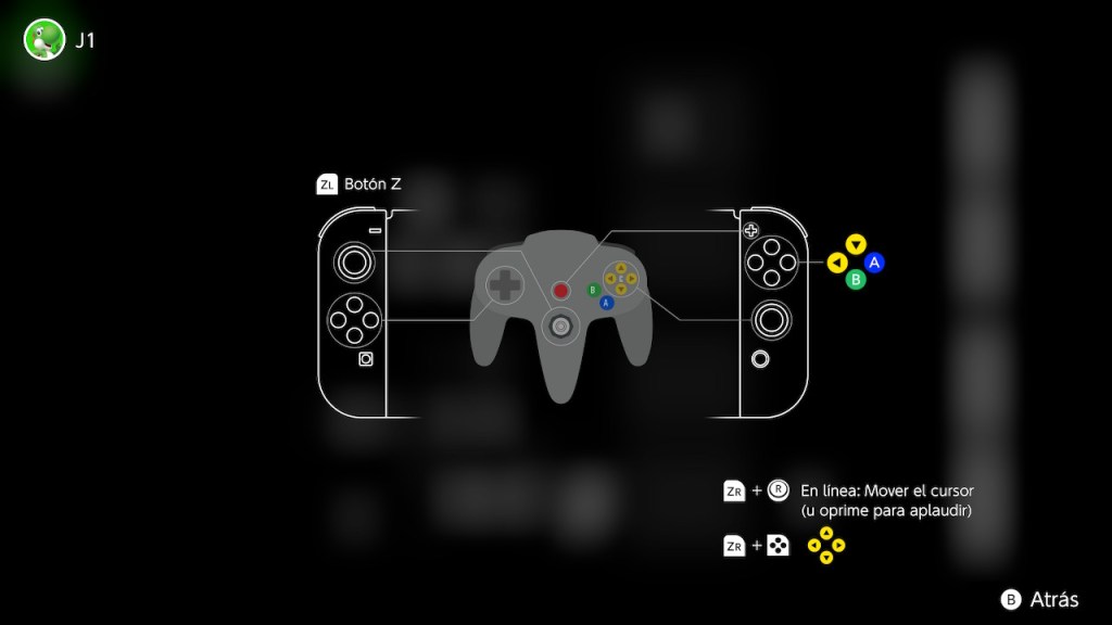 Nintendo Switch Online + paquete de expansión mapea los controles para ser funcionales con la Switch