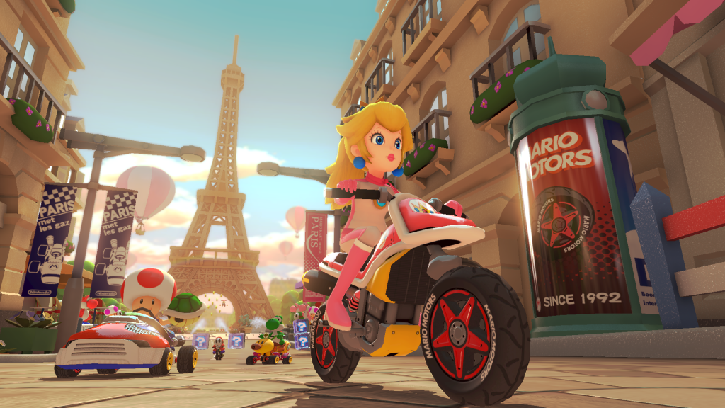 Paris es una pista que llega desde Mario Kart Tour a Nintendo Switch.
