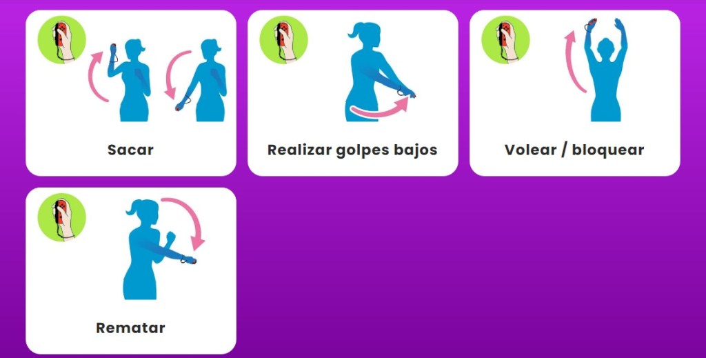 Nintendo Switch Sports - Movimientos de Voleibol