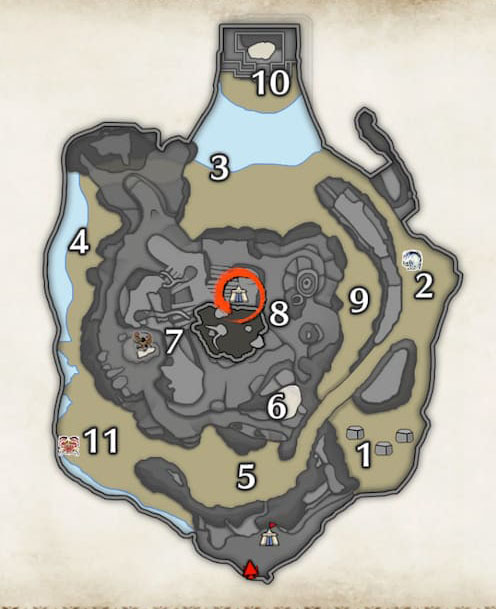 Mapa de la Jungla de Monster Hunter Rise