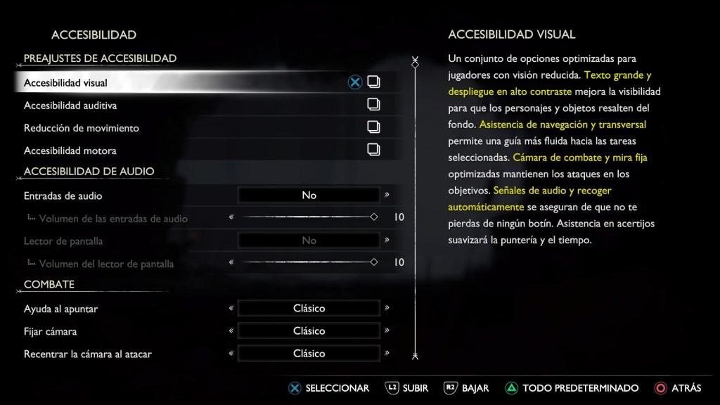 God of War Ragnarök accesibilidad 1