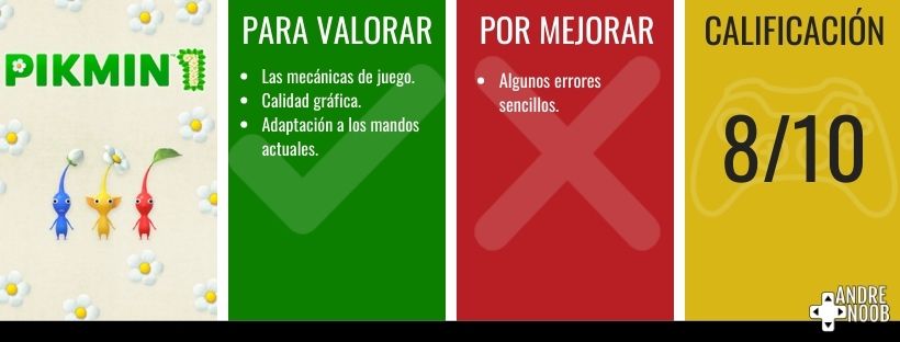 Reseña Pikmin 1 en Nintendo switch