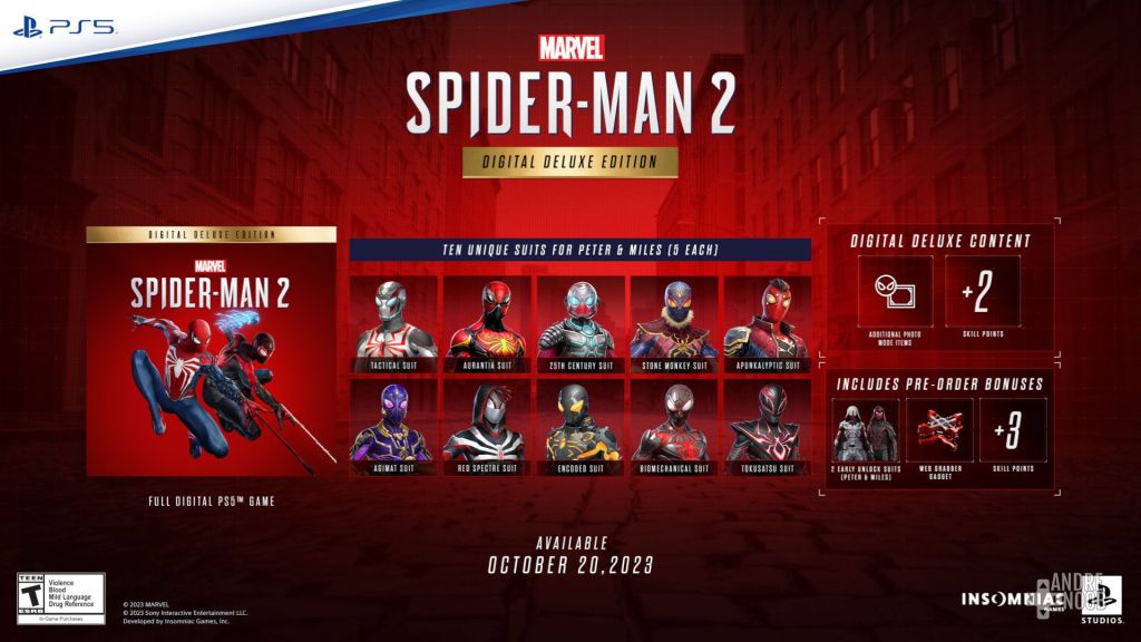 Contenido  edición Deluxe de Marvel’s Spider-Man 2