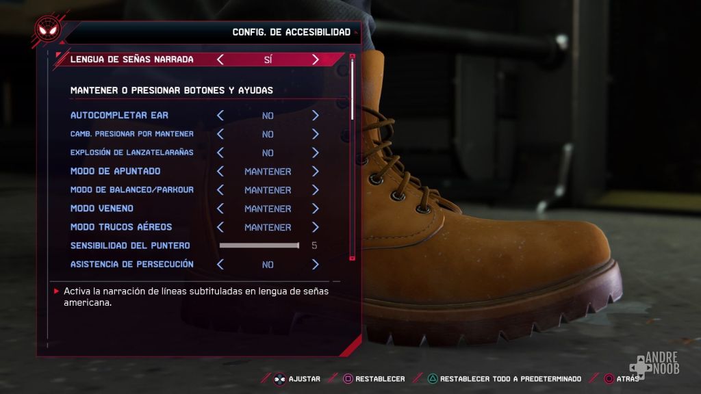 Marvel spider-man 2 y el lenguaje inclusivo de señas