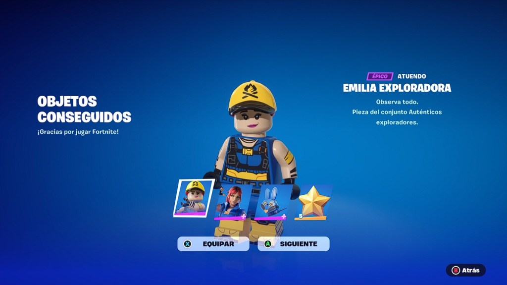 ¿Cómo obtener el Skin de La Exploradora Emilie Gratis en LEGO x&nbsp;Fortnite?