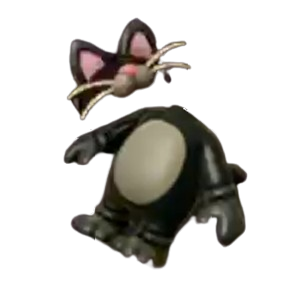 Traje del gato negro