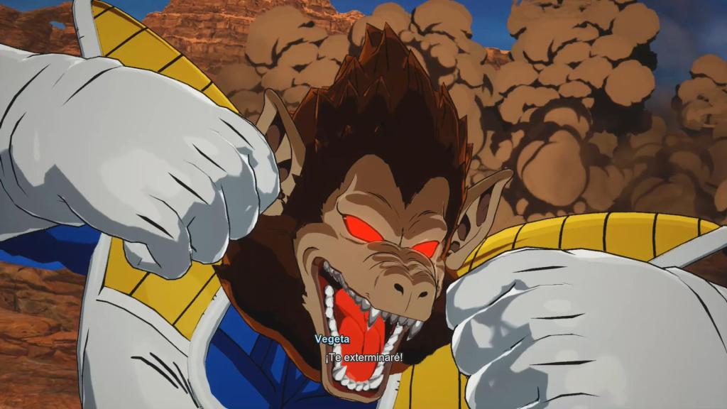 Como vencer a vegeta ozaru, mono gigante, en Dragon Ball Sparking Zero