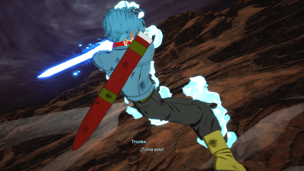 Trunks del futuro en Dragon Ball Sparking Zero