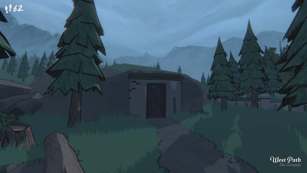 Localización del cuarto exterior de la Puerta Oeste en Blue Prince.