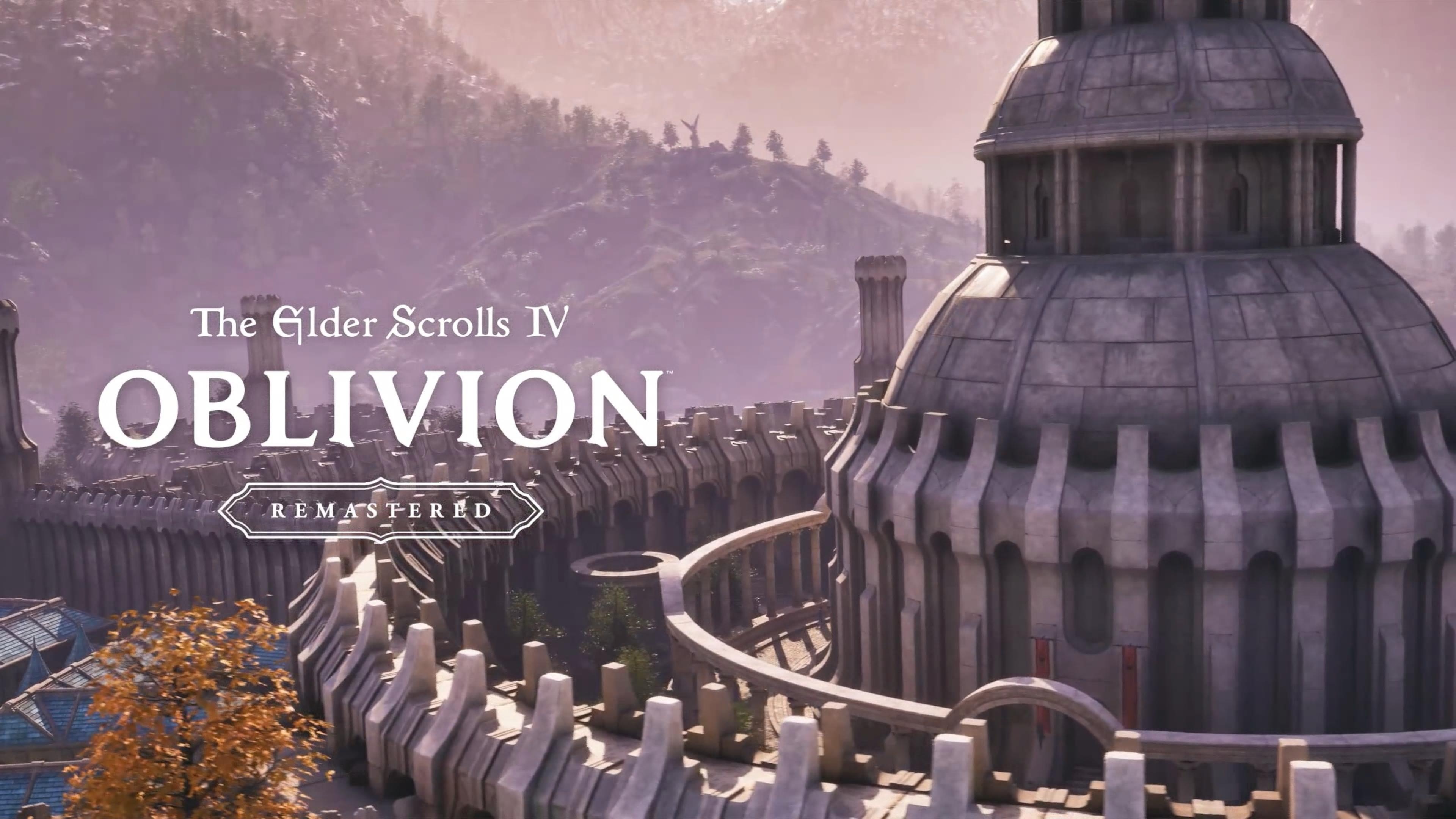 Reseña de The Elder Scrolls IV: Oblivion Remastered mostrando una vista panorámica de Cyrodiil.