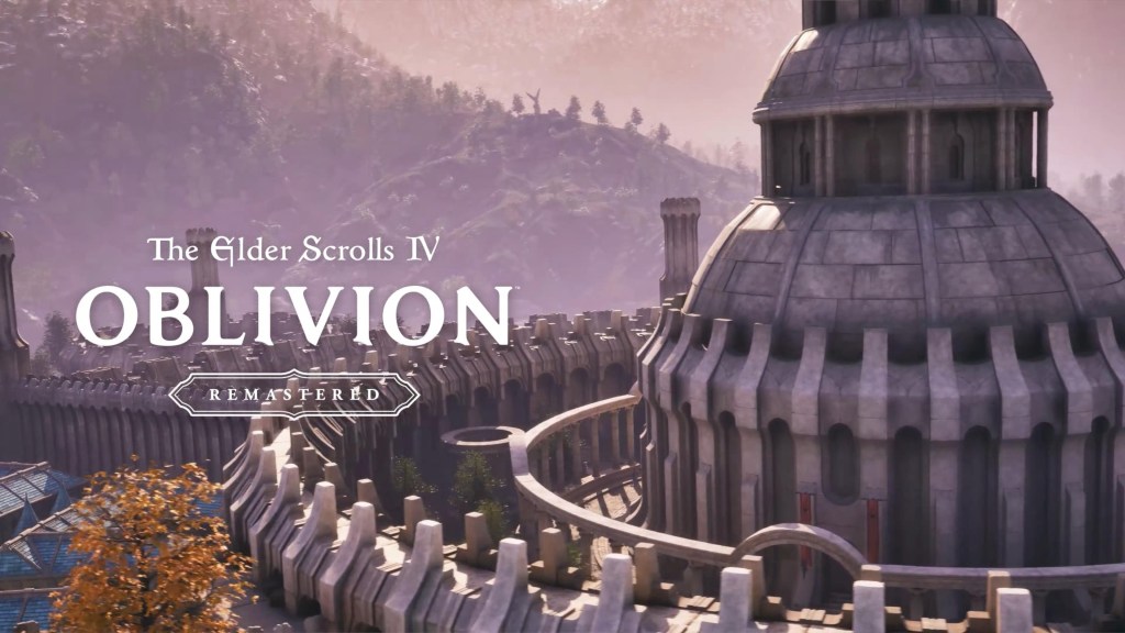 Reseña de The Elder Scrolls IV: Oblivion Remastered mostrando una vista panorámica de Cyrodiil.