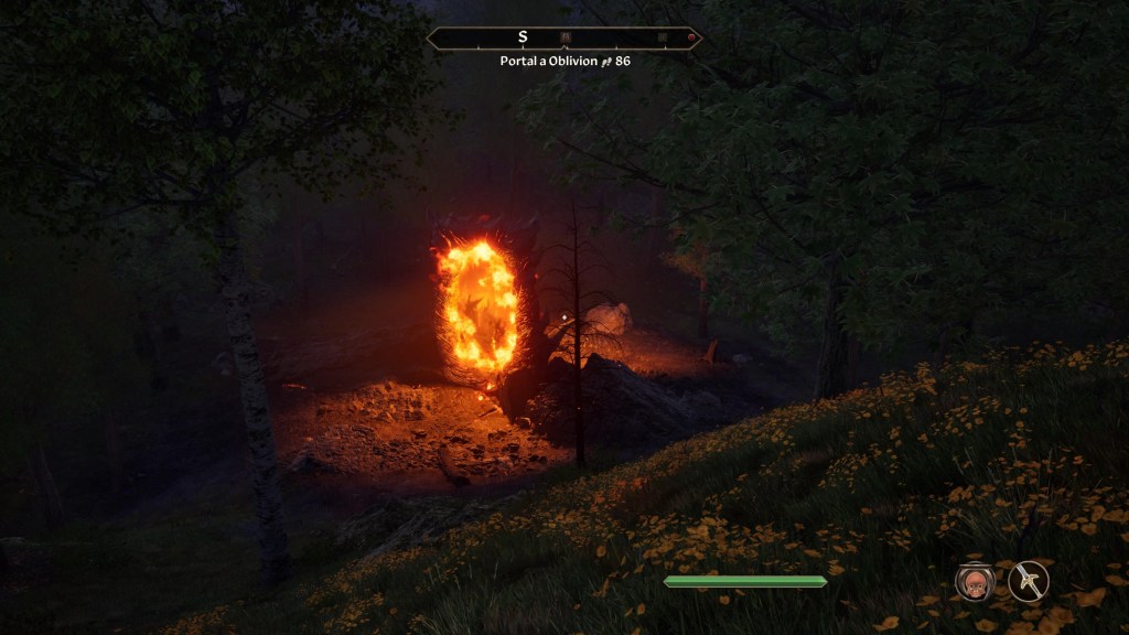 Puerta de Oblivion abierta en The Elder Scrolls IV: Oblivion Remastered.
