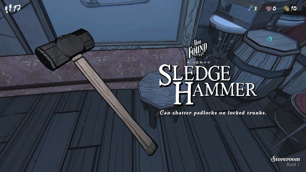 Sledge Hammer en Blue Prince.