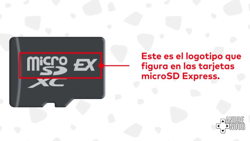 
La MicroSD express tiene la letra EX impresa en su hardware.