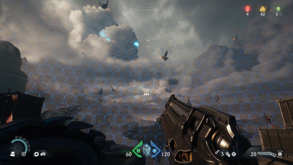 Escenario medieval de Doom: The Dark Ages mostrando la fusión de arquitectura gótica y tecnología infernal.