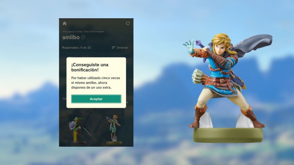 Aviso de Zelda Notes sobre la habilitación para el uso de un Amiibo dos veces al día en Nintendo Switch 2