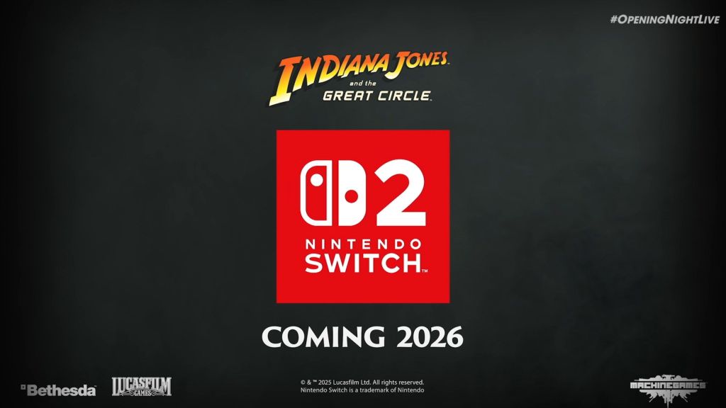 Indiana Jones y el Gran Círculo llegarán a Nintendo Switch 2 en&nbsp;2026