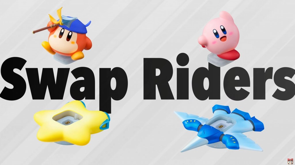 Mecánica de intercambio de Amiibo y vehículo en Kirby Air Riders