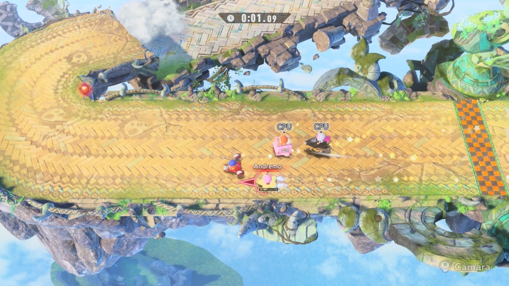 A vista de pajaro, un modo apasionante de Kirby Aur rirders de nintendo switch 2