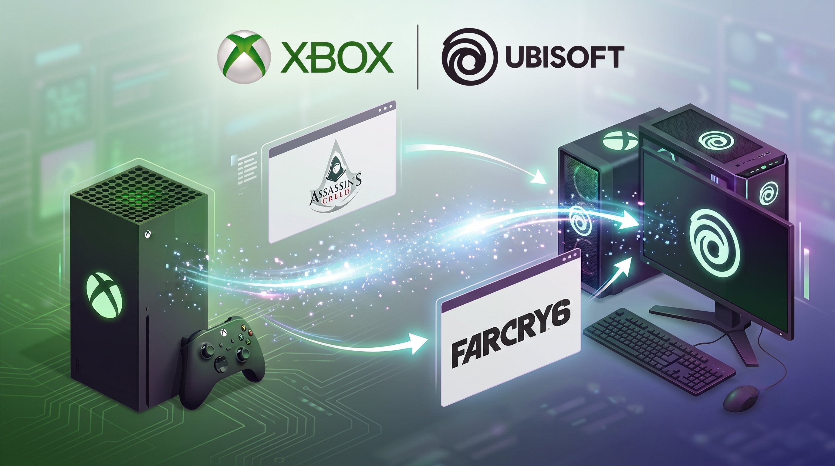Tus juegos de Ubisoft en Xbox ahora son gratis para PC