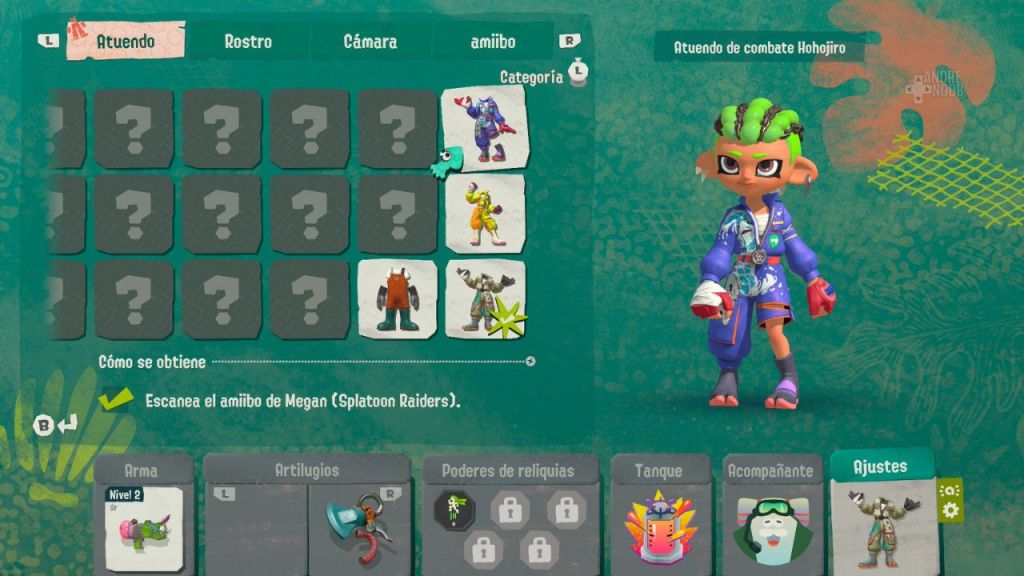 Recompensa Amiibo de Megan