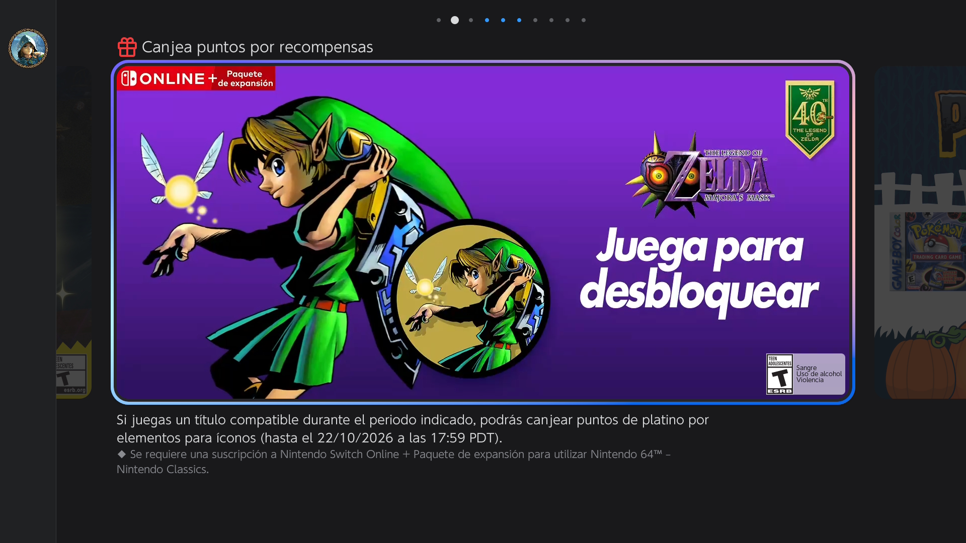 Nintendo Switch Online estrena iconos de Zelda: Majora’s Mask